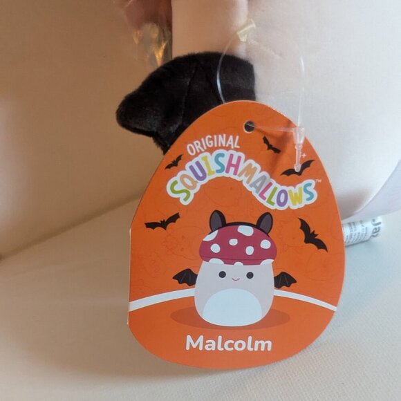 NWT 5" Malcolm Mushroom Bat Squishmallows Halloween Collectible Wings Plush Toy - Picture 8 of 10